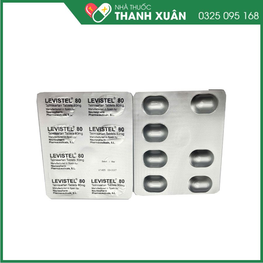 Levistel 80 - Điều trị tăng huyết áp vô căn, phòng ngừa bệnh tim mạch
